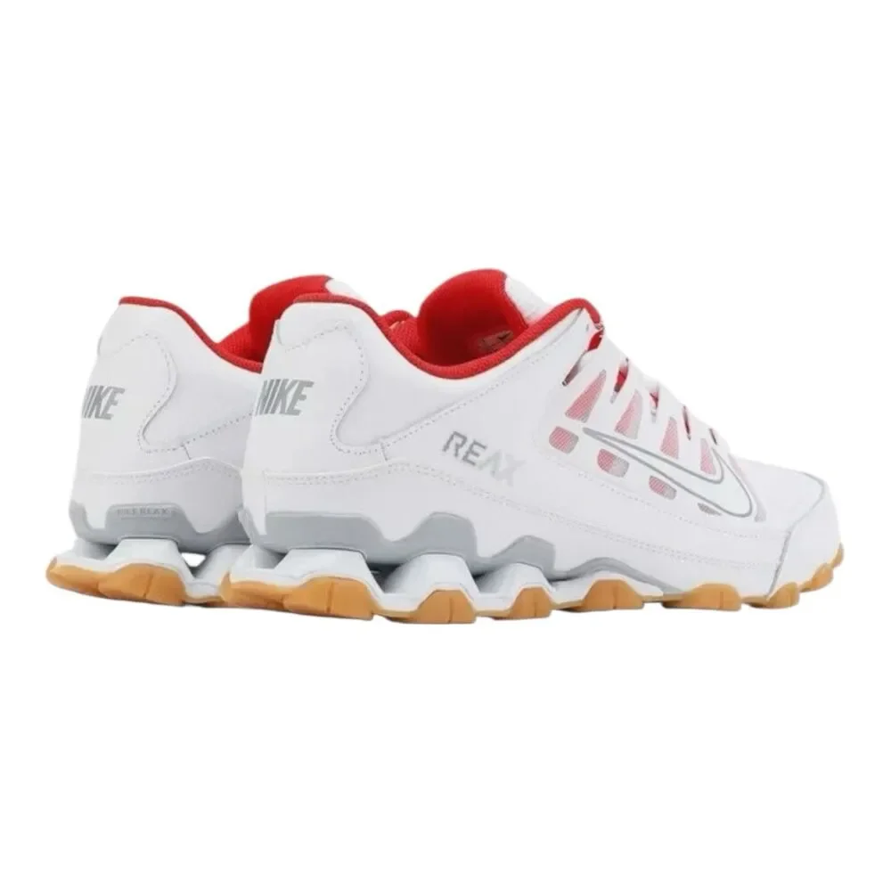 Nike Running Shoes REAX 8 TR MESH, White w/ Red, Men's Size 9.5, NEW
